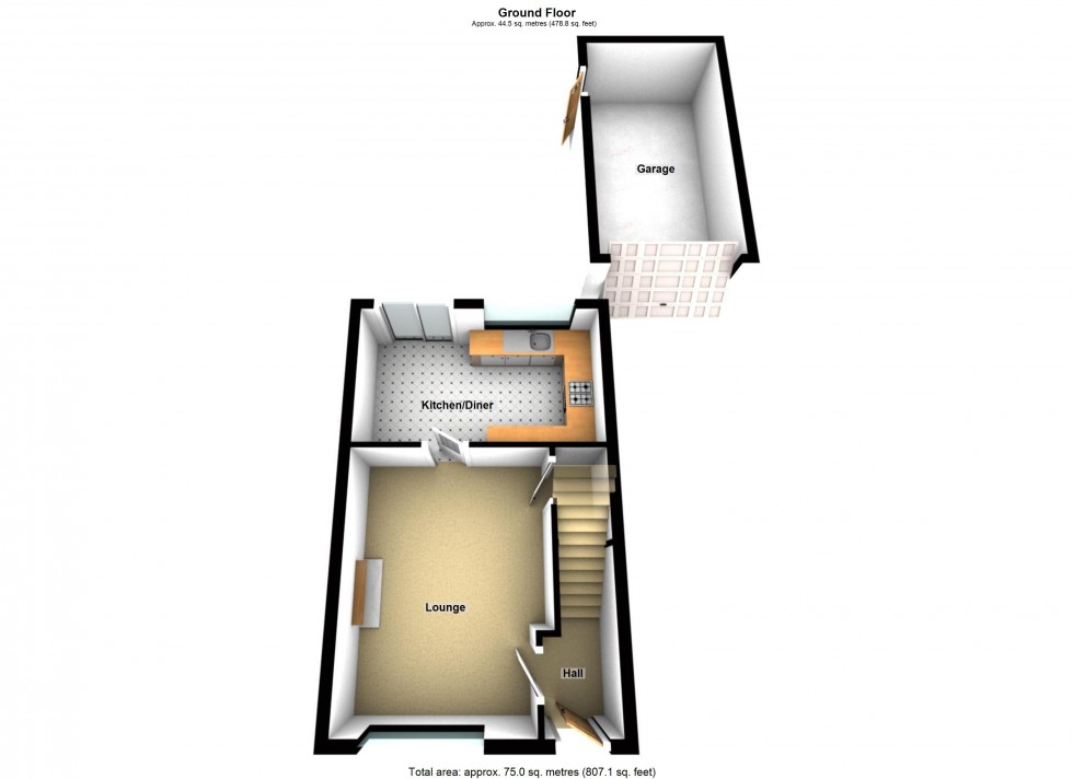 Floorplan for Jasmine Close, Lutterworth