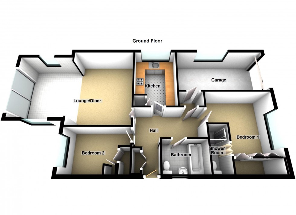 Floorplan for Sycamore Drive, Lutterworth