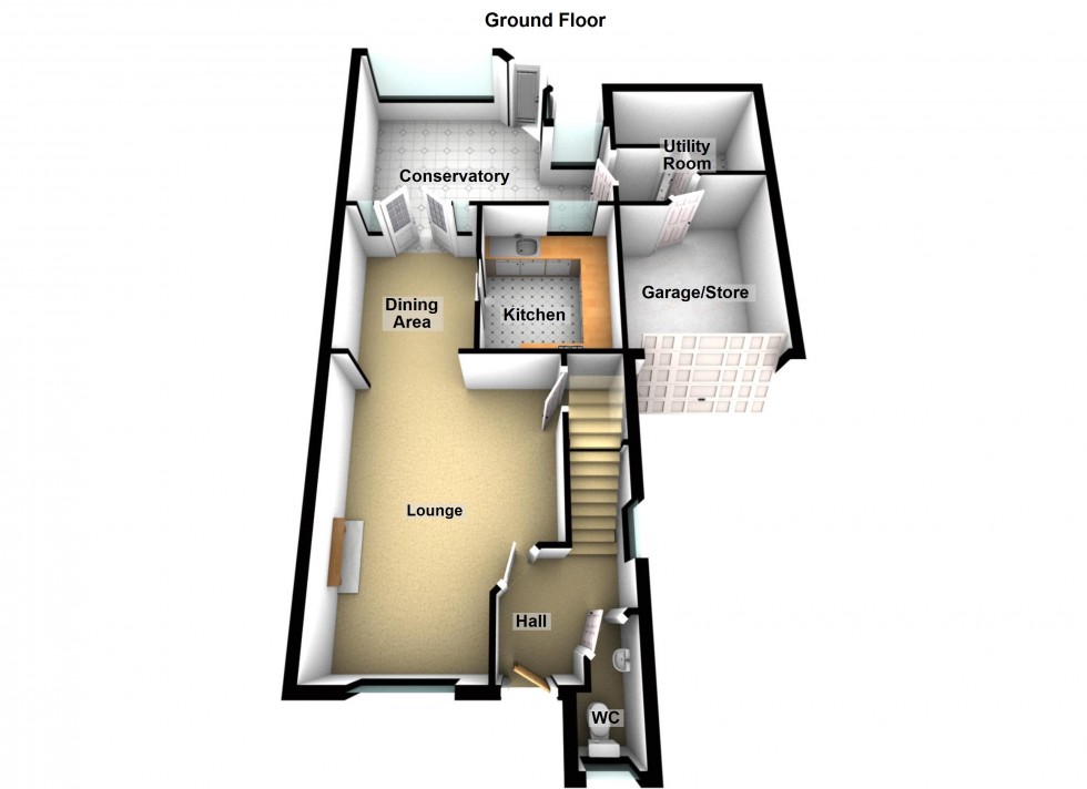 Floorplan for Noble Close, Lutterworth