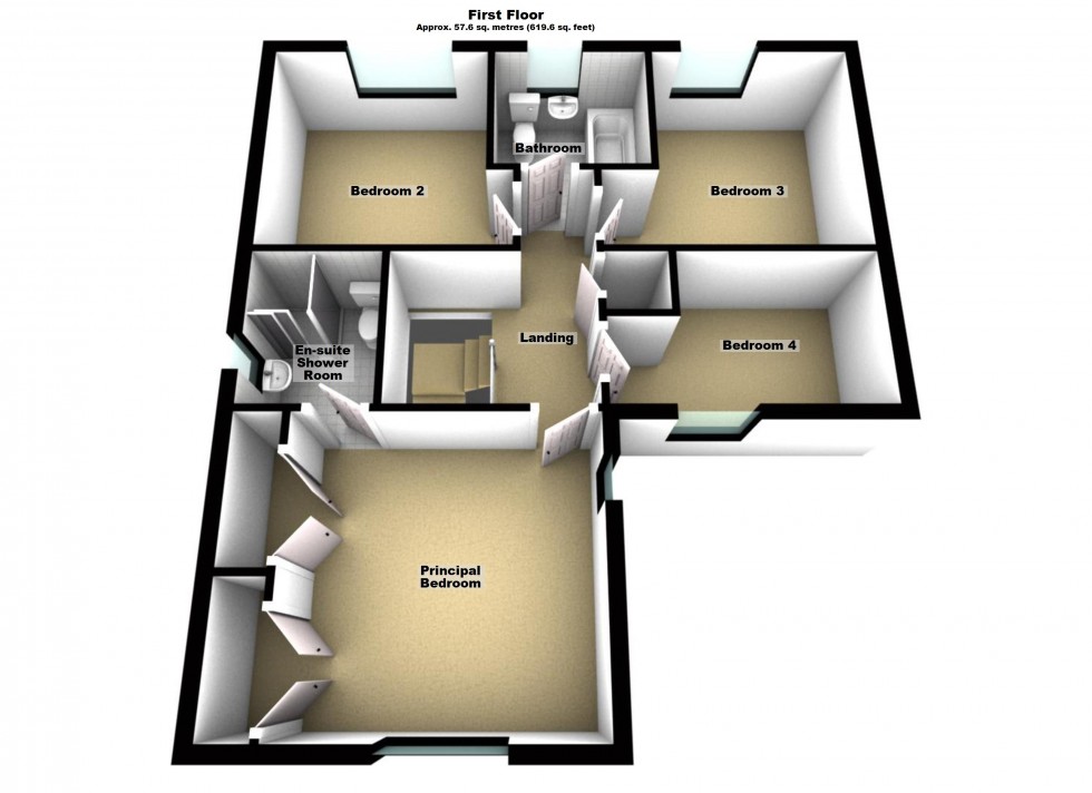 Floorplan for Robinia Close, Lutterworth