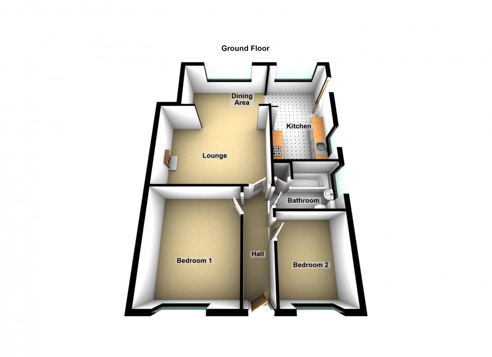 Floorplan for Elmhirst Road, Lutterworth