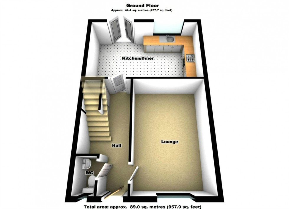 Floorplan for Poppy Road, Lutterworth