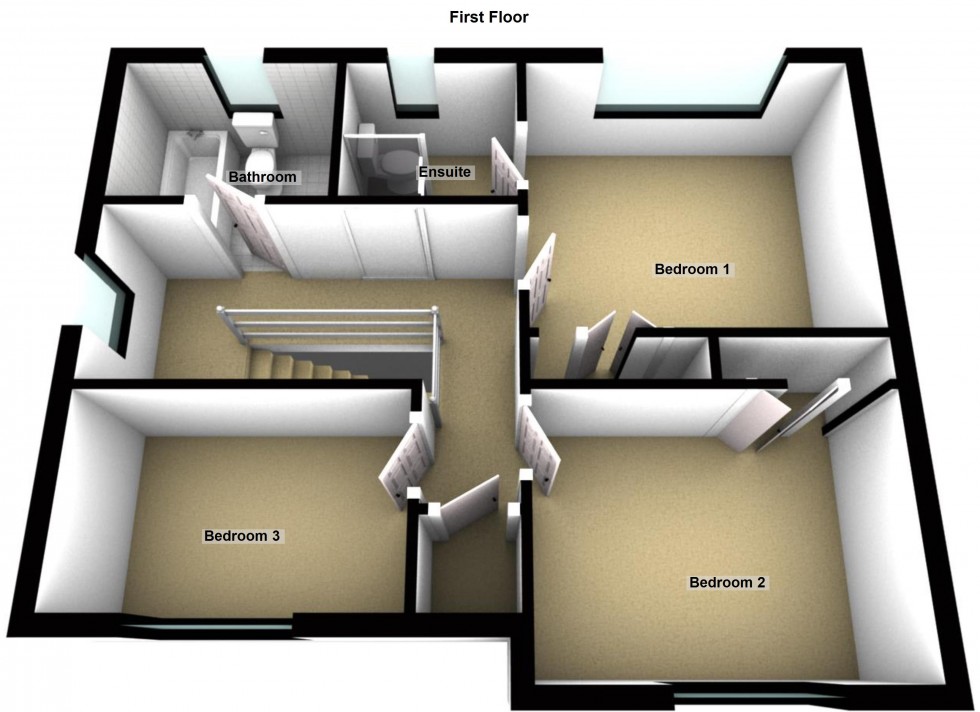 Floorplan for Gibson Way, Lutterworth
