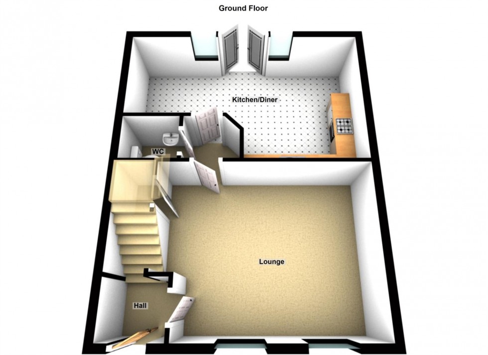 Floorplan for Chandler Drive, Gilmorton