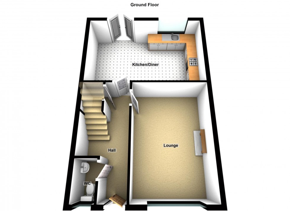 Floorplan for Lacey Close, Lutterworth