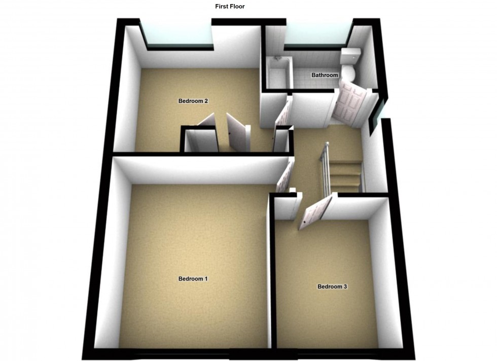 Floorplan for Denbigh Place, Lutterworth