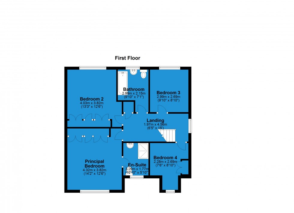 Floorplan for Thornton Close, Broughton Astley