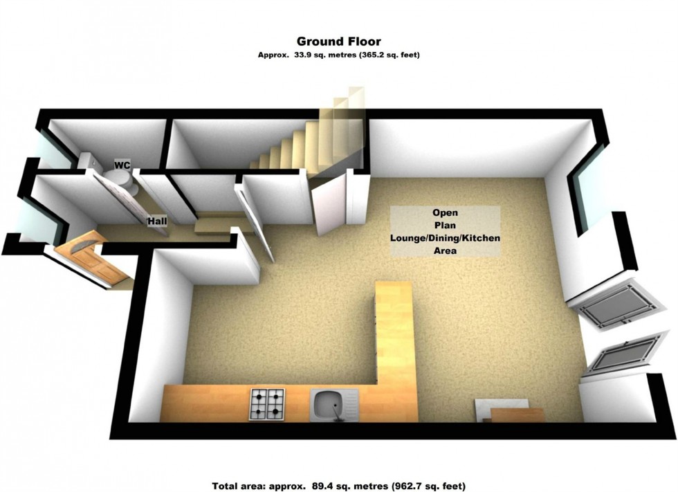 Floorplan for Shambles Close, Walcote