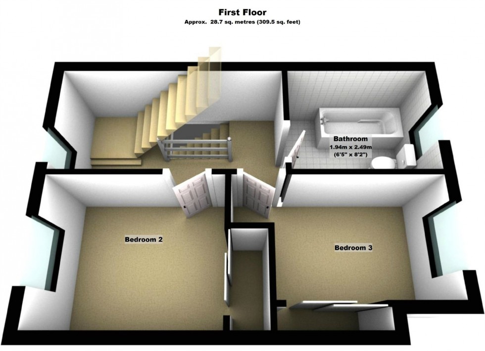 Floorplan for Shambles Close, Walcote