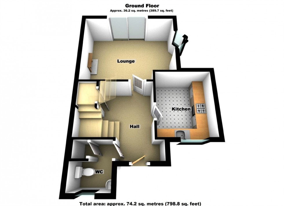 Floorplan for The Hawthorns, Lutterworth