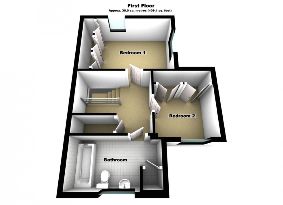 Floorplan for The Hawthorns, Lutterworth