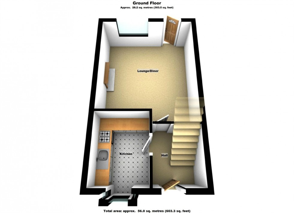 Floorplan for Alexander Drive, Lutterworth