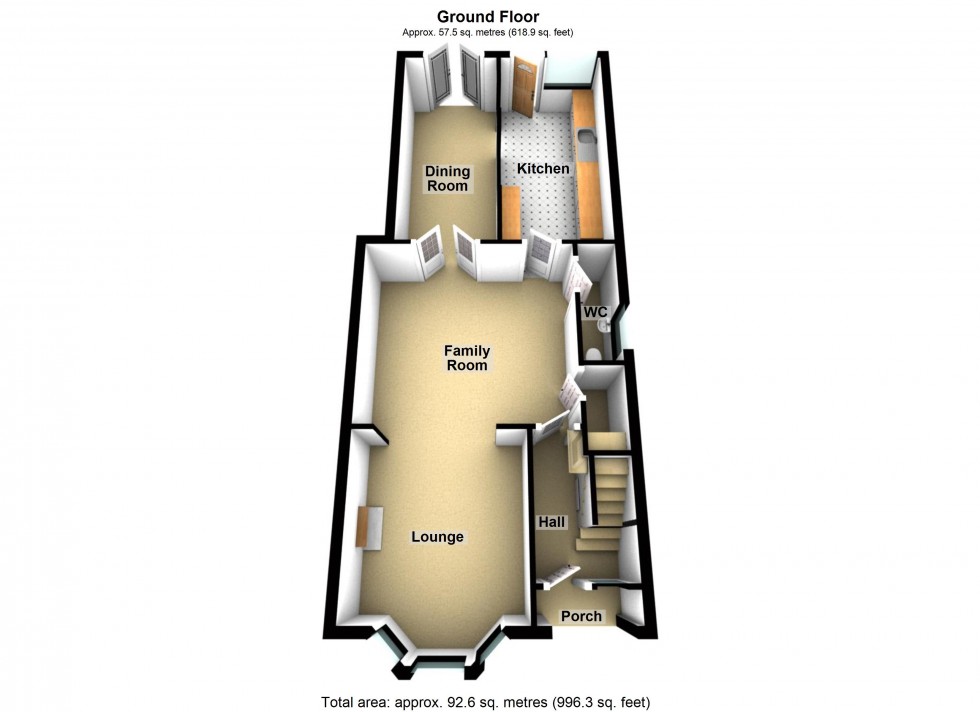 Floorplan for Lower Leicester Road, Lutterworth