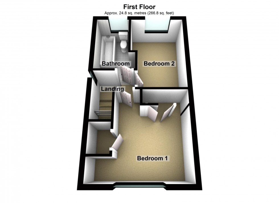 Floorplan for Attlee Close, Lutterworth, Leicestershire