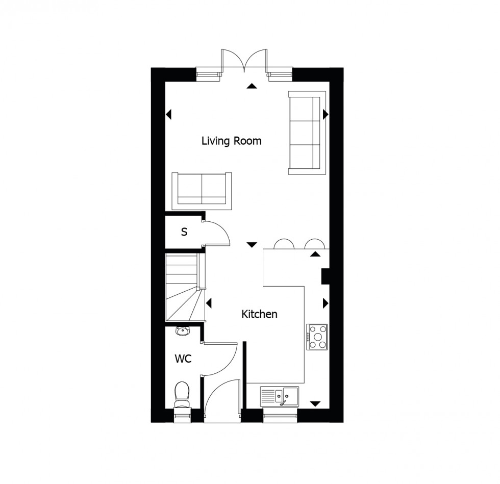 Floorplan for West View Lane, Lutterworth