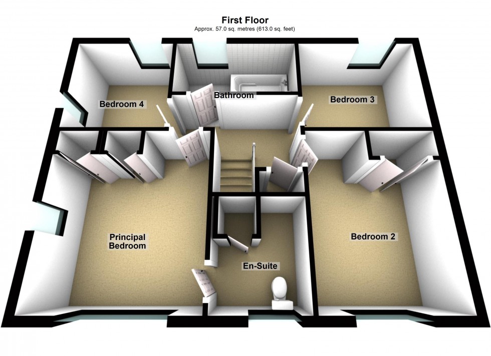 Floorplan for Poppy Road, Lutterworth