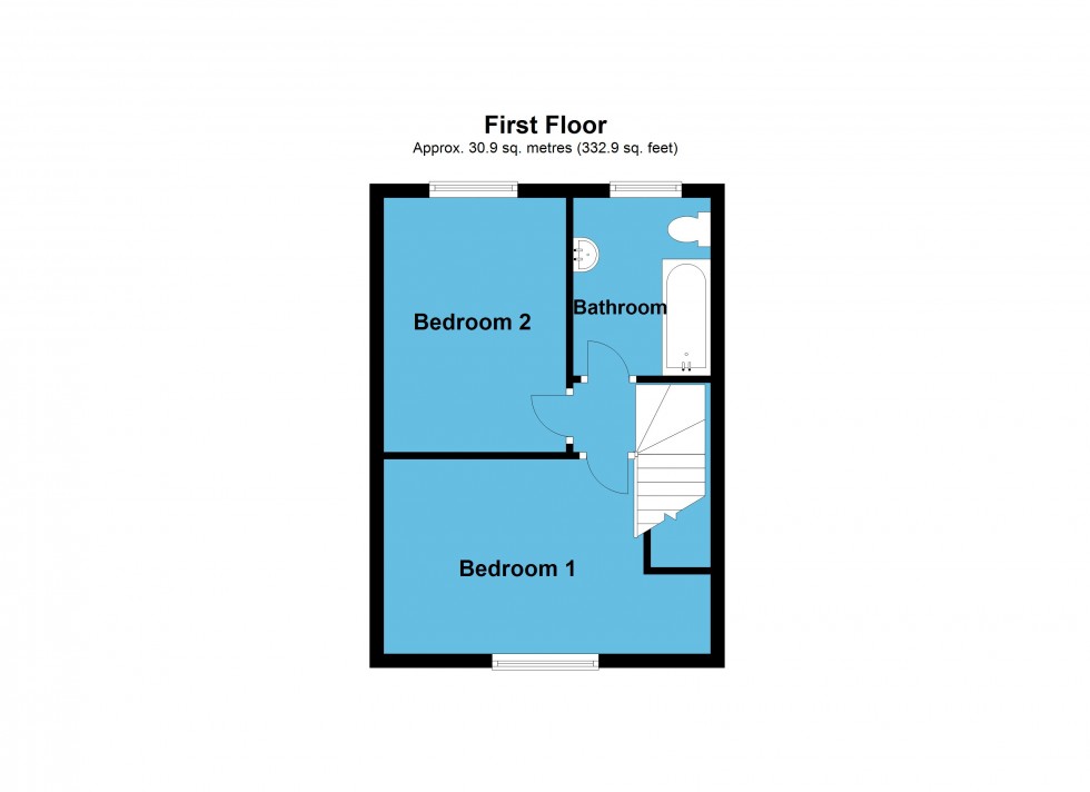 Floorplan for Crescent Road, Lutterworth