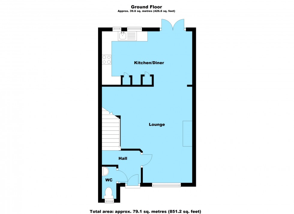 Floorplan for Noble Close, Lutterworth
