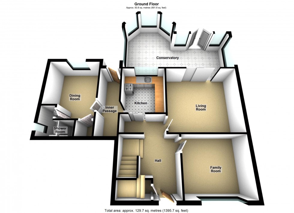 Floorplan for Ryderway, Lutterworth