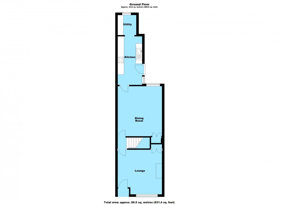 Floorplan for New Street, Lutterworth