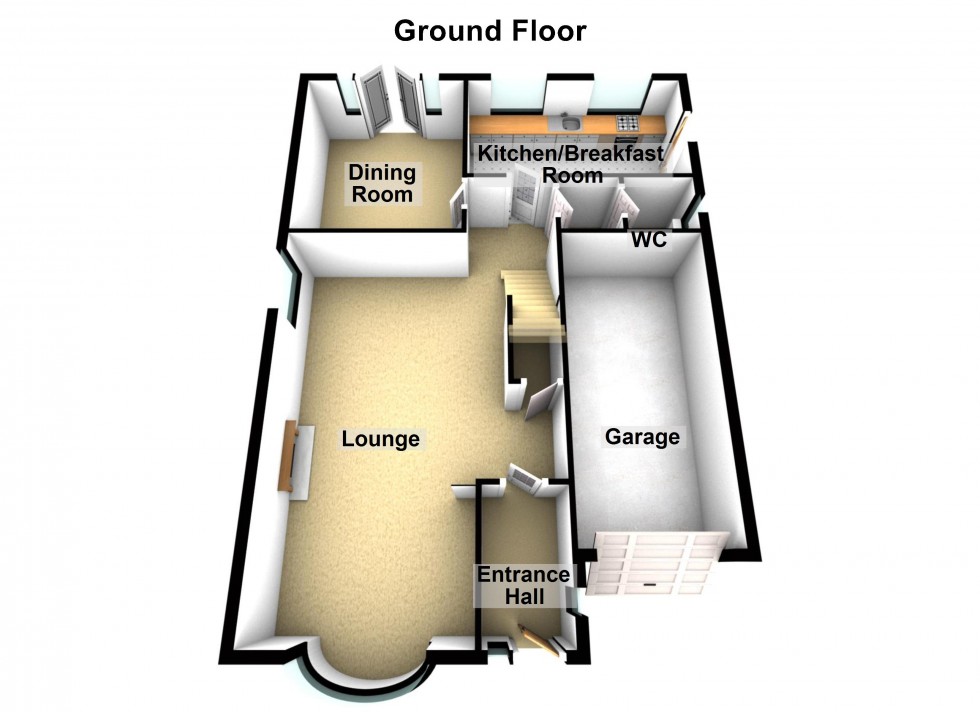 Floorplan for Shelley Drive, Lutterworth