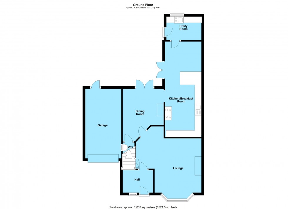 Floorplan for Lower Leicester Road, Lutterworth