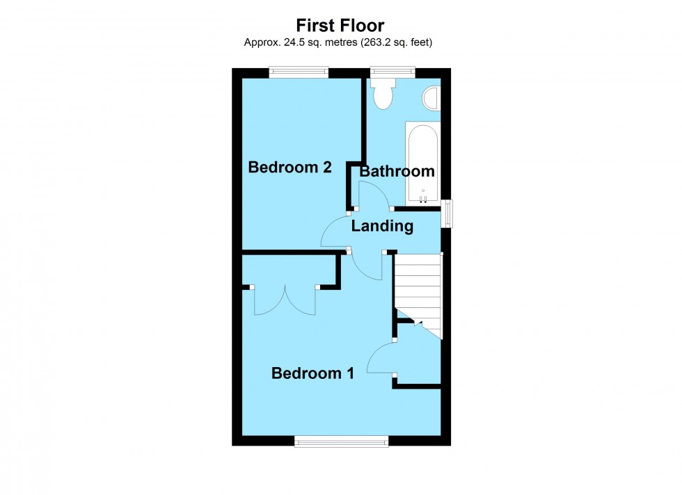 Floorplan for Attlee Close, Lutterworth