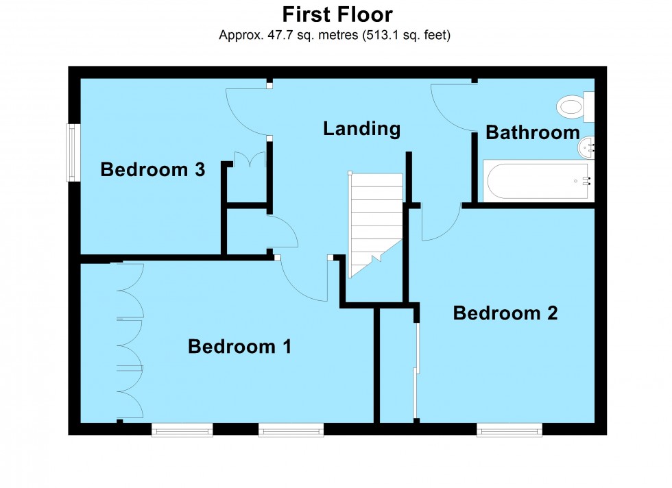 Floorplan for Blakenhall Drive, Lutterworth