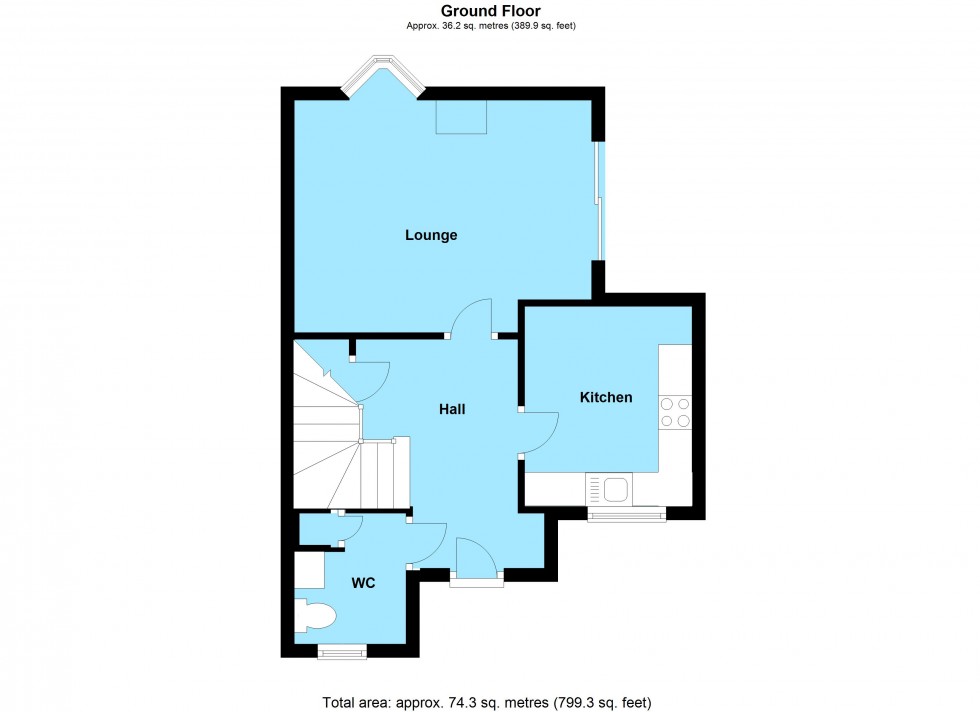 Floorplan for The Hawthorns, Lutterworth