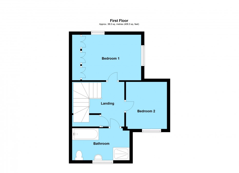 Floorplan for The Hawthorns, Lutterworth
