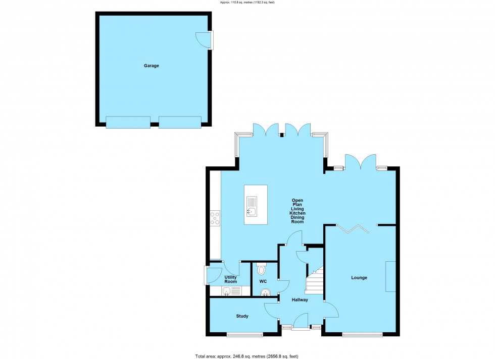 Floorplan for Gloster Road, Lutterworth