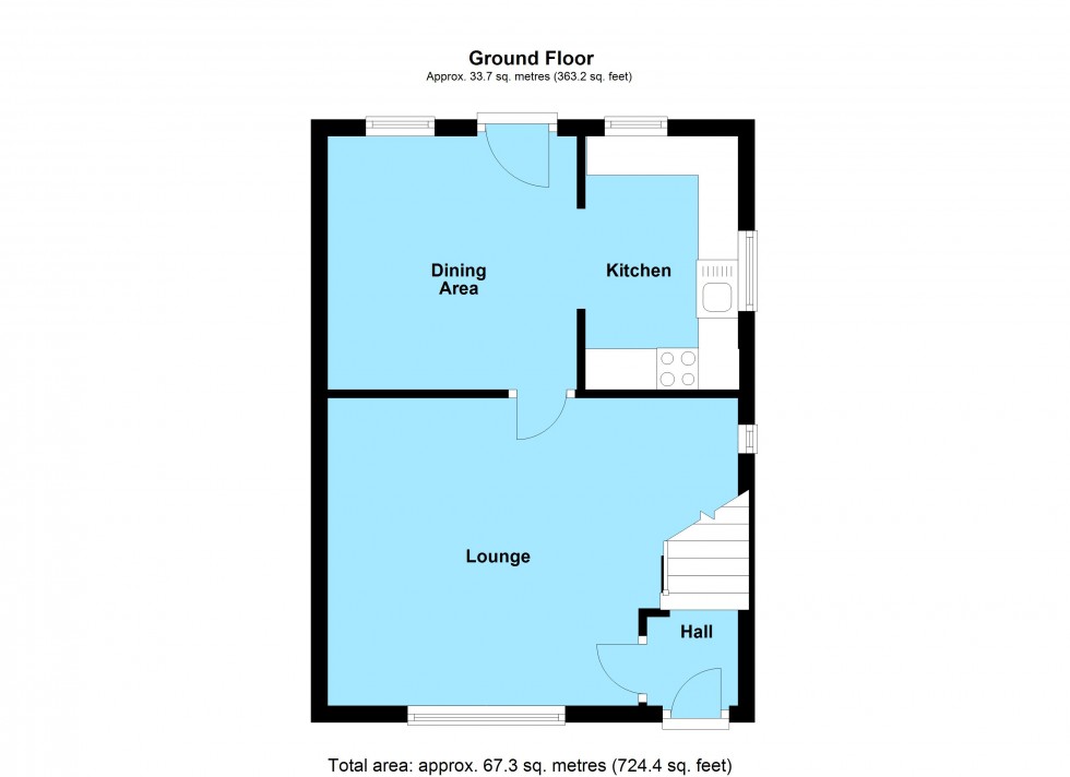 Floorplan for Regent Street, Lutterworth