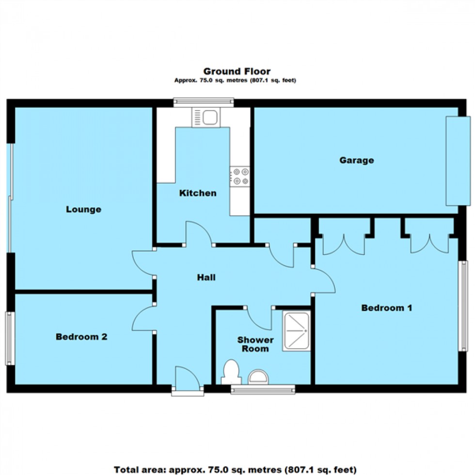 Floorplan for Ashleigh Drive, Lutterworth