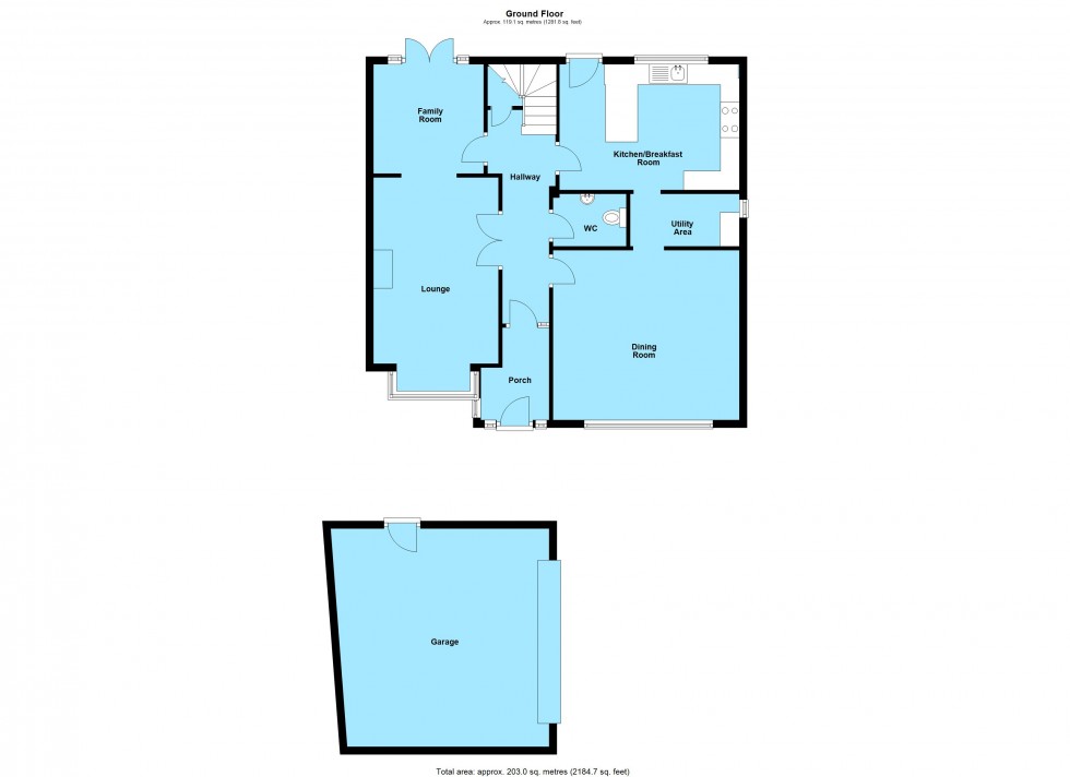 Floorplan for Lutterworth Road, Ullesthorpe