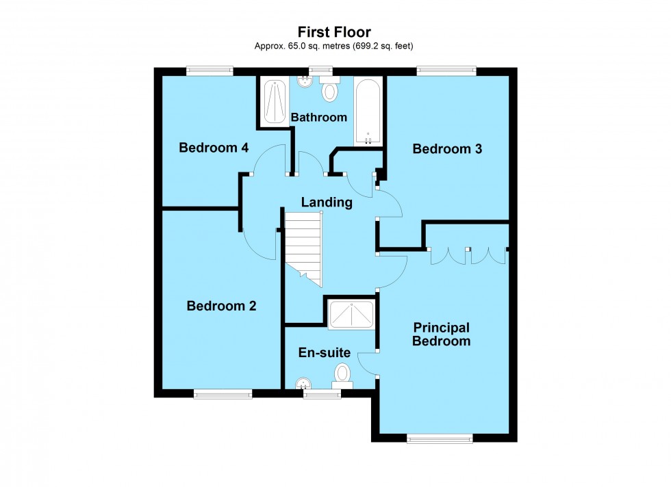 Floorplan for Gloster Road, Lutterworth