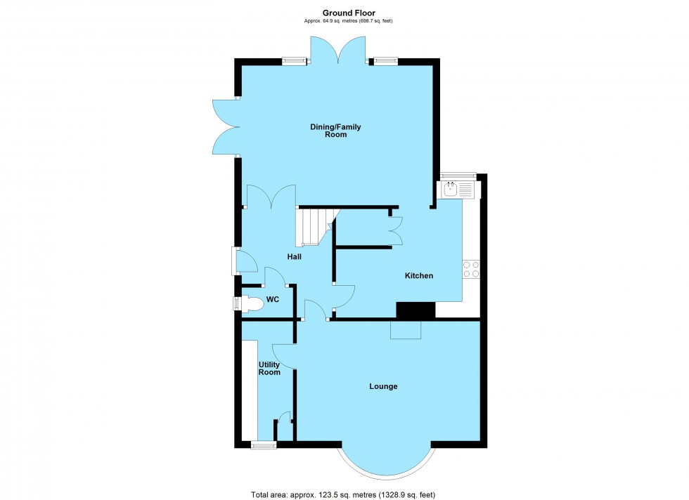 Floorplan for Elwells Avenue, Dunton Bassett