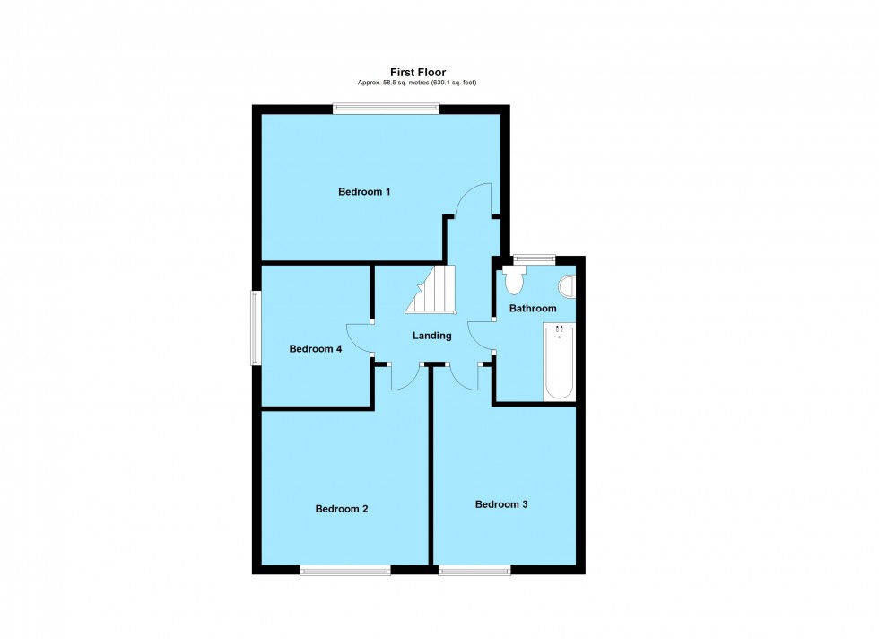 Floorplan for Elwells Avenue, Dunton Bassett