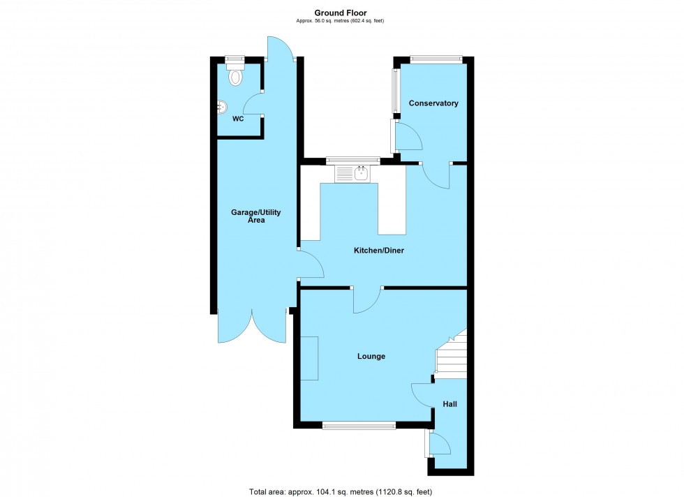 Floorplan for St Marys Close, Broughton Astley