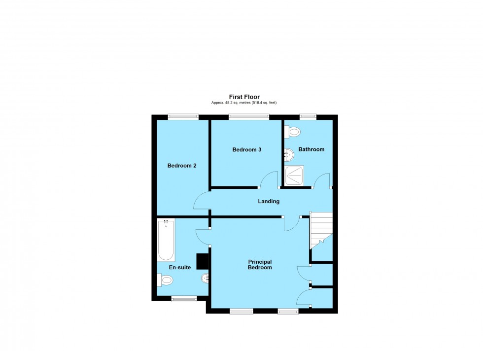 Floorplan for St Marys Close, Broughton Astley