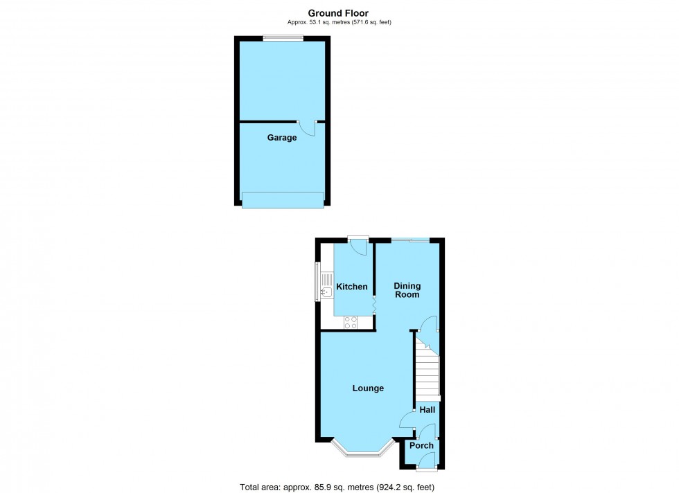 Floorplan for Bell Close, Broughton Astley