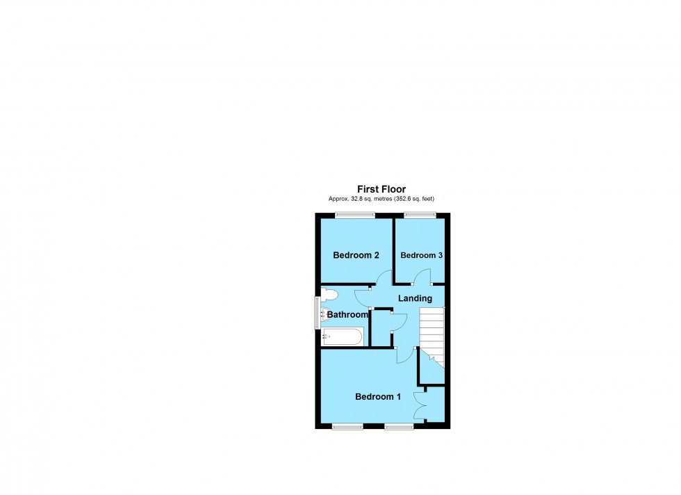 Floorplan for Bell Close, Broughton Astley