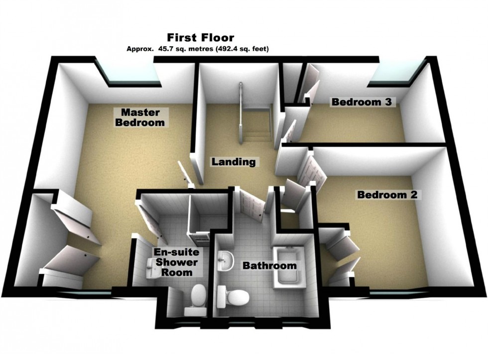 Floorplan for Azalea Close, Lutterworth