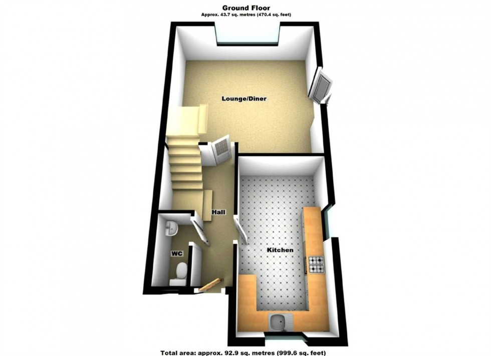 Floorplan for Feilding Way, Lutterworth