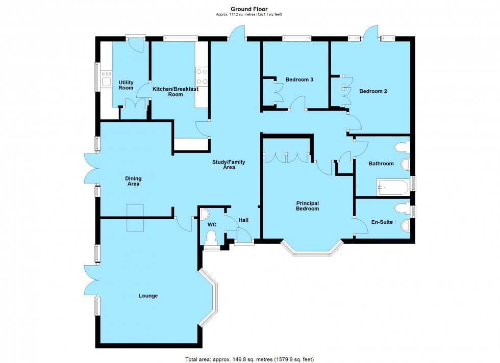 Floorplan for Manor Close, Claybrooke Magna