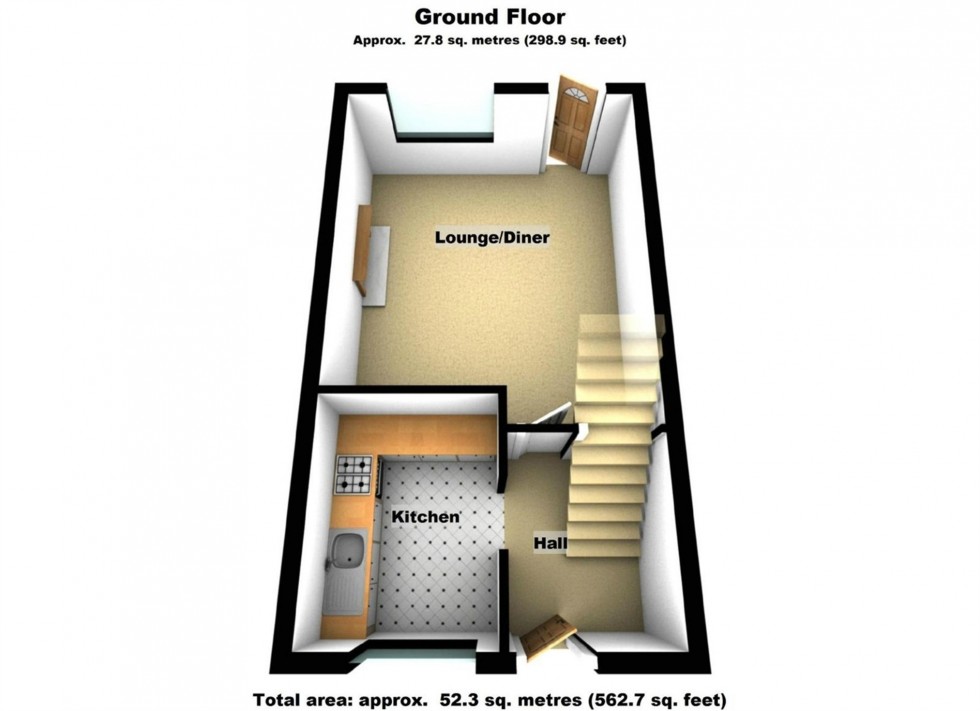 Floorplan for Attlee Close, Lutterworth