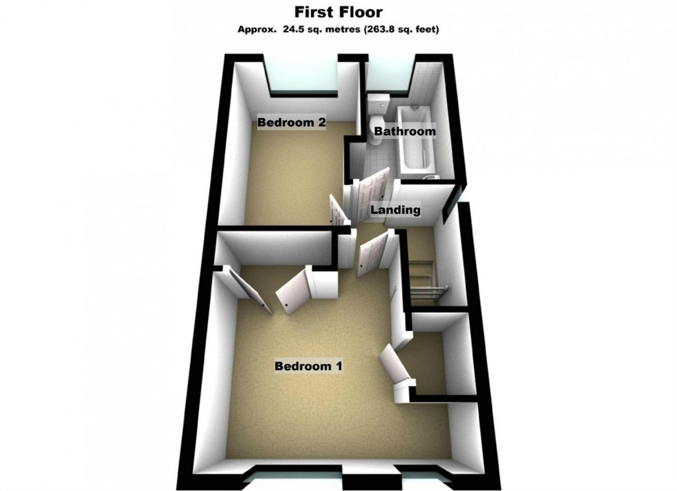 Floorplan for Attlee Close, Lutterworth