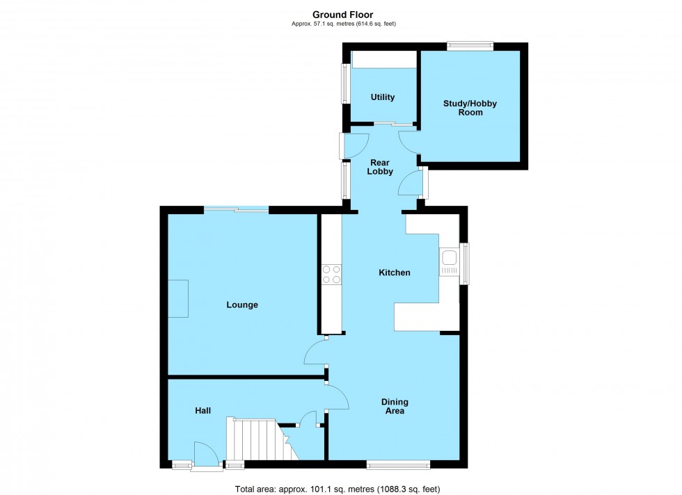 Floorplan for Feilding Way, Lutterworth, Leicestershire