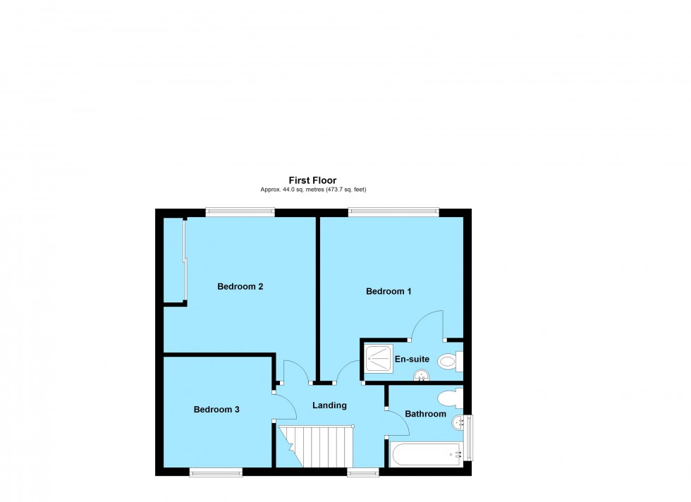Floorplan for Feilding Way, Lutterworth, Leicestershire