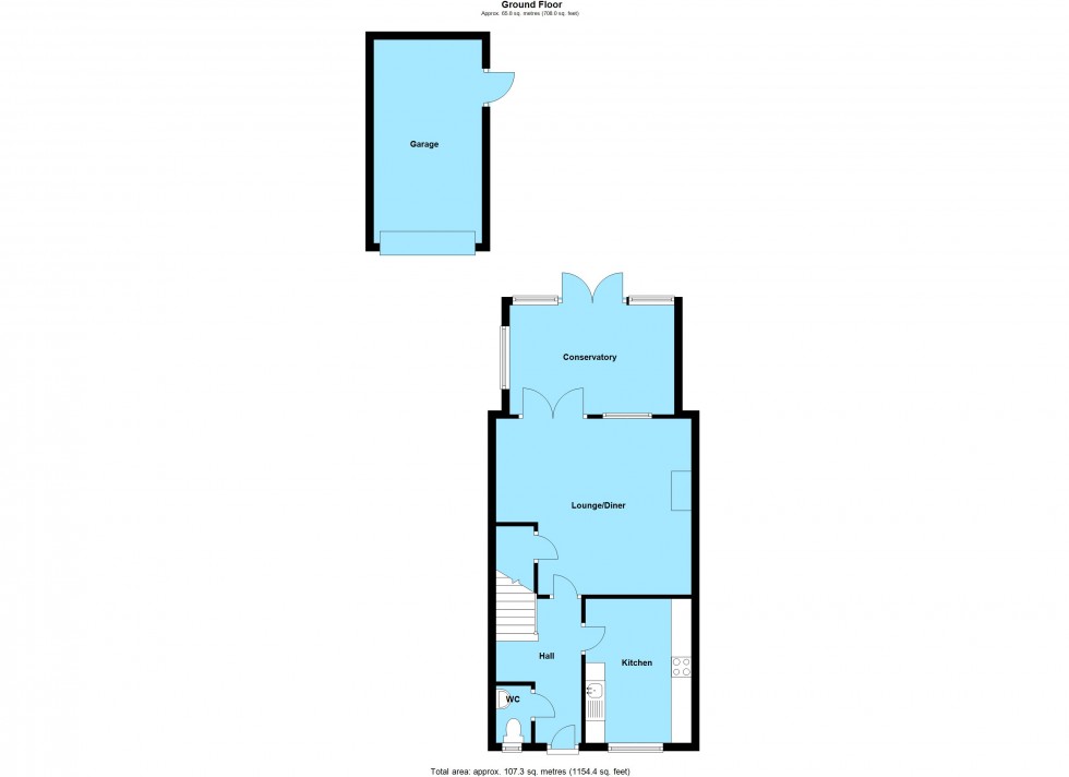 Floorplan for Lacey Close, Lutterworth