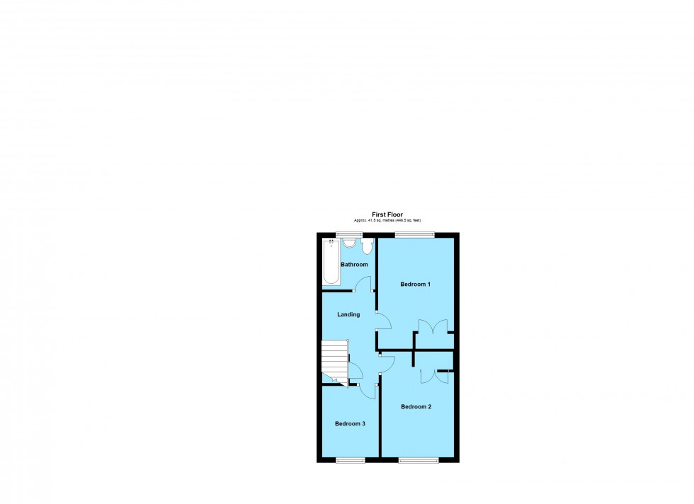 Floorplan for Lacey Close, Lutterworth